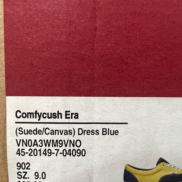 Vans Era ComfyCush, VN0A3WM9VNO, Blue & Yellow - Picture 2 of 12